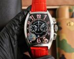 Franck Muller Casablanca 42*55mm Quartz Movement Calfskin Band White Gold Watch